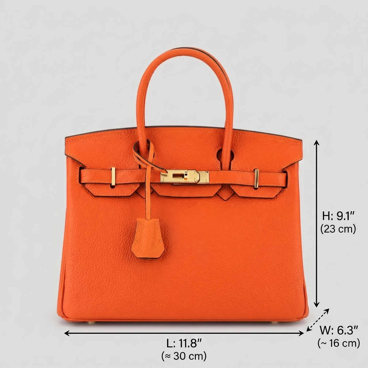 Women’s Genuine Leather Top Handle Handbags – 30CM