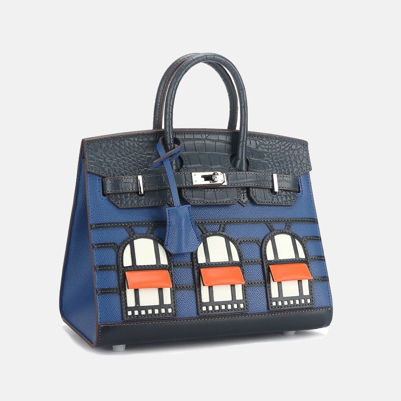 Women’s Genuine Leather HOUSE Top Handle Bags
