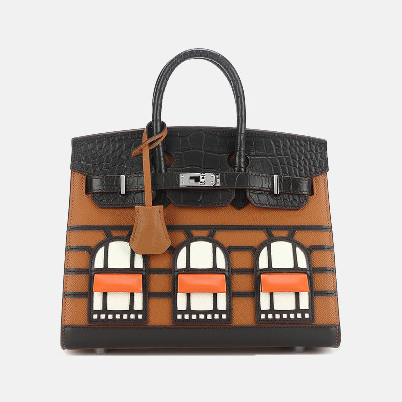Women’s Genuine Leather HOUSE Top Handle Bags