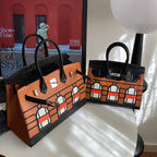 Women’s Genuine Leather HOUSE Top Handle Bags