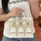 Women’s Genuine Leather HOUSE Top Handle Bags