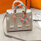 Women’s Genuine Leather HOUSE Top Handle Bags