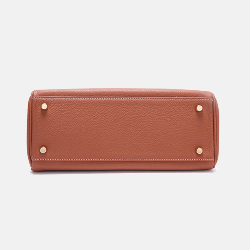 Women’s Lychee Grain Top Handle Bag in Full Grain Leather
