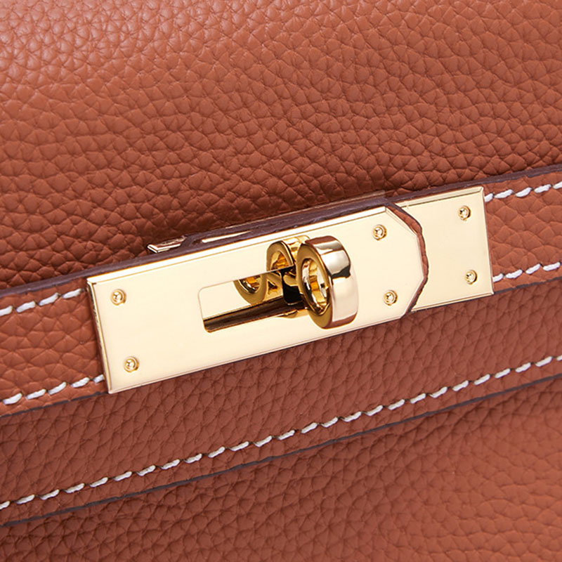 Women’s Lychee Grain Top Handle Bag in Full Grain Leather