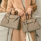 Women’s Lychee Grain Top Handle Bag in Full Grain Leather