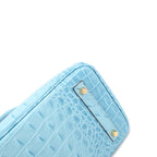 Women’s Alligator Print Top Handle Bags in Split Leather
