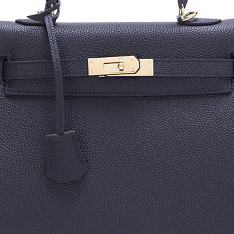 Women’s Lychee Grain Top Handle Bag in Full Grain Leather