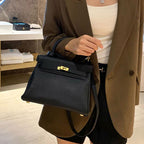 Women’s Lychee Grain Top Handle Bag in Full Grain Leather