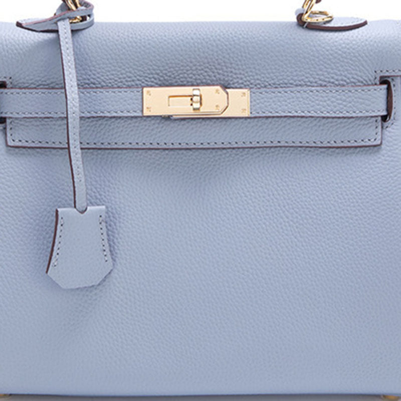 Women’s Lychee Grain Top Handle Bag in Full Grain Leather