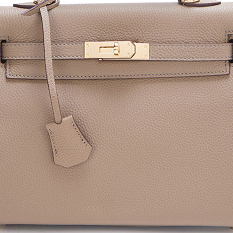 Women’s Lychee Grain Top Handle Bag in Full Grain Leather