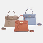 Women’s Lychee Grain Top Handle Bag in Full Grain Leather