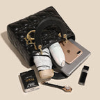 Women’s Small Quilted Minimalist Shoulder Handbag In Gold Hardware