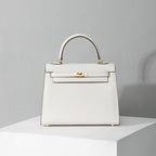Women’s Epsom Leather Top Handle Bag in Gold Hardware
