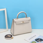 Women’s Epsom Leather Top Handle Bag in Gold Hardware