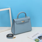 Women’s Epsom Leather Top Handle Bag in Gold Hardware