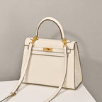 Women’s Top Handle Bags Croc Print Split Leather