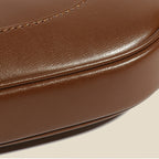 Women’s Vintage Genuine Leather Lock Buckle Saddle Shoulder Crossbody Handbag