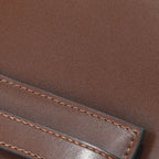 Women’s Vintage Glossy Split Leather Shoulder Strap Top Handle Bag In Gold Hardware