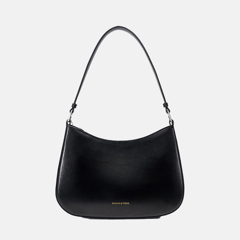 Women’s Leather Shoulder Bag with Magnetic Closure