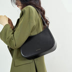 Women’s Leather Shoulder Bag with Magnetic Closure