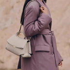 Women’s Split Leather Flap Crossbody Shoulder Handbag