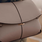 Women’s Split Leather Flap Crossbody Shoulder Handbag