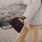 Women’s Split Leather Flap Crossbody Shoulder Handbag