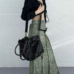Women’s Vintage Antique Bronze PU Material Crossbody Hobo Bag