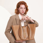 Women’s Minimal Genuine Leather Tote Bags