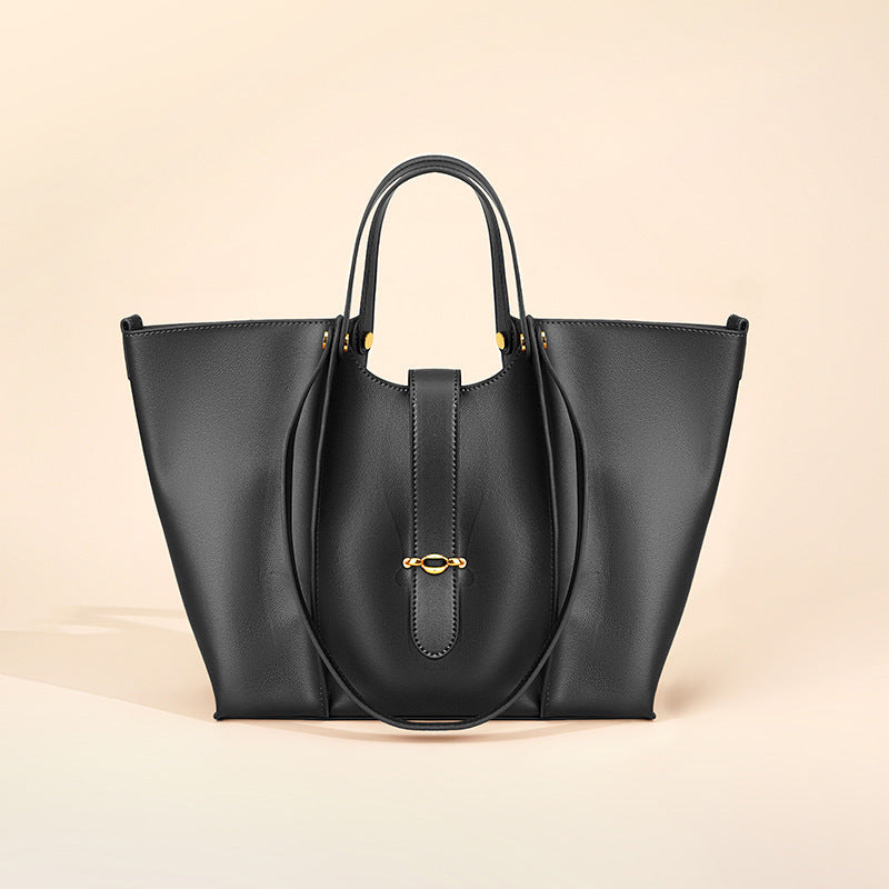 Women’s Minimal Genuine Leather Tote Bags
