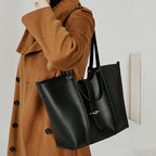 Women’s Minimal Genuine Leather Tote Bags