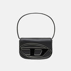 Women’s Letter D Genuine Leather Baguette Shoulder Bags