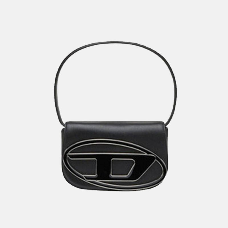 Women’s Letter D Genuine Leather Baguette Shoulder Bags