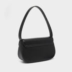 Women’s Letter D Genuine Leather Baguette Shoulder Bags