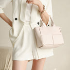 Women’s Woven Crossbody Shoulder Tote Bags in Genuine Leather