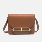 Women’s Genuine Leather Pig Nose Lock Buckle Crossbody Bag