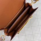 Women’s Genuine Leather Pig Nose Lock Buckle Crossbody Bag