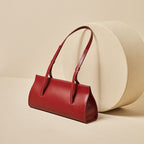 Women’s Genuine Leather Shoulder Baguette Bag