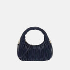 Women’s Quilted Zipper Hobo Shoulder Handbags in Lambskin Leather