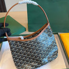 Women’s Canvas Leather Trim Mini Hobo Bag