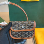 Women’s Canvas Leather Trim Mini Hobo Bag