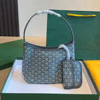 Women’s Canvas Leather Trim Mini Hobo Bag