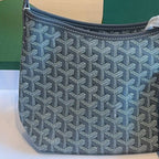 Women’s Canvas Leather Trim Mini Hobo Bag