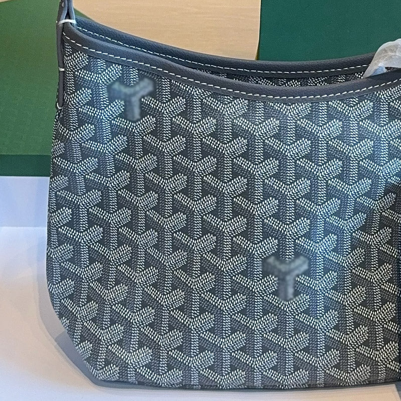 Women’s Canvas Leather Trim Mini Hobo Bag