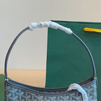 Women’s Canvas Leather Trim Mini Hobo Bag
