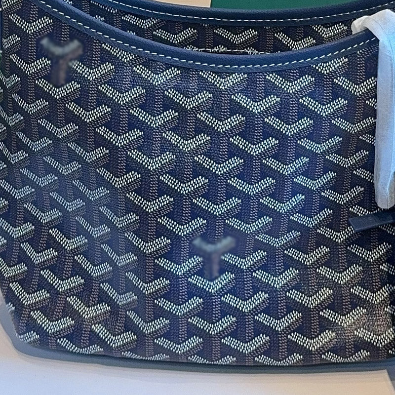Women’s Canvas Leather Trim Mini Hobo Bag