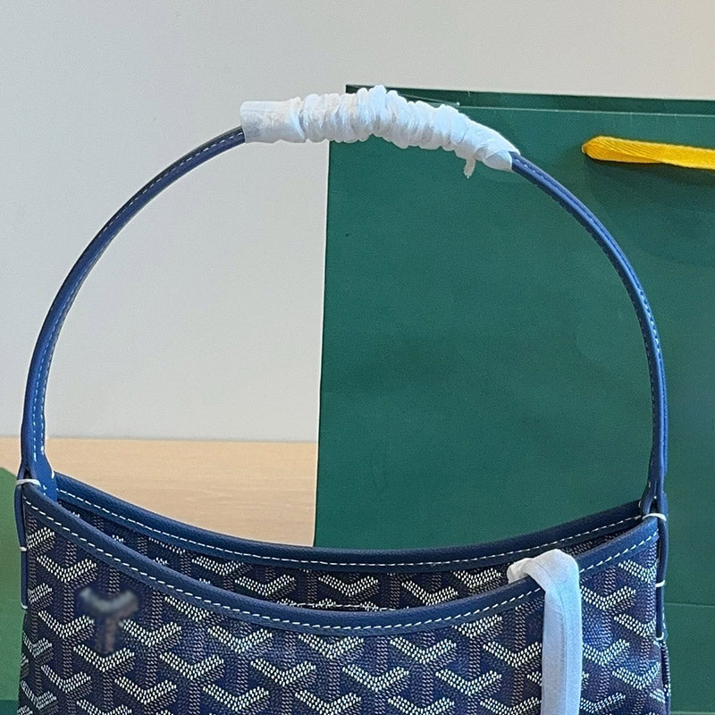 Women’s Canvas Leather Trim Mini Hobo Bag