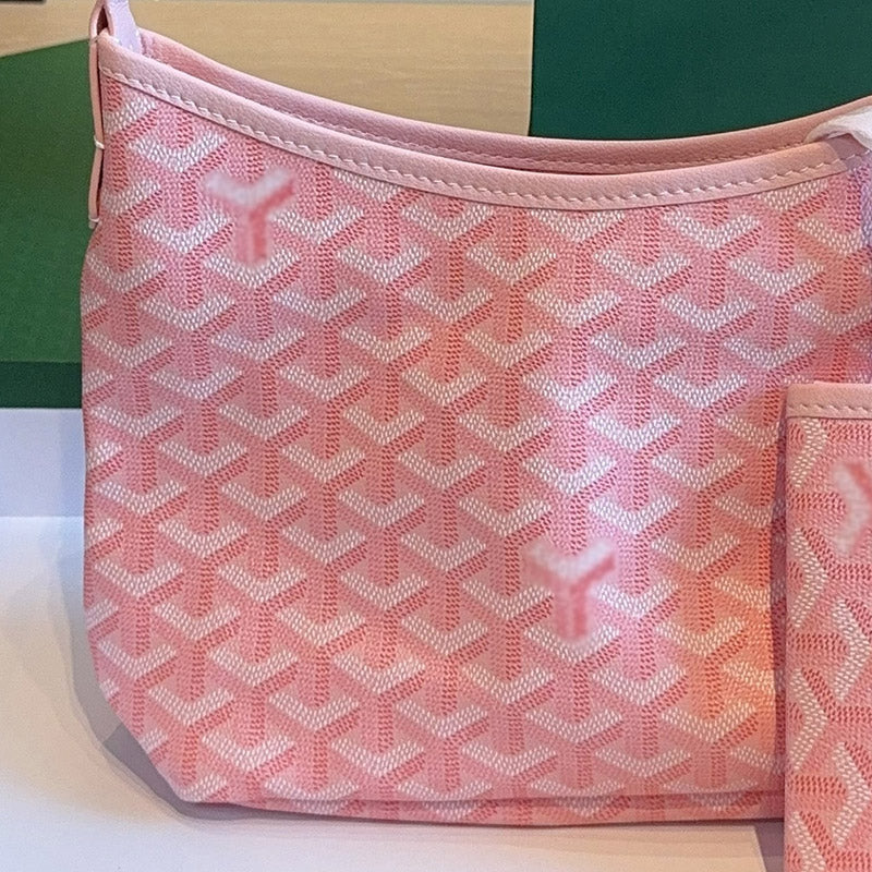 Women’s Canvas Leather Trim Mini Hobo Bag