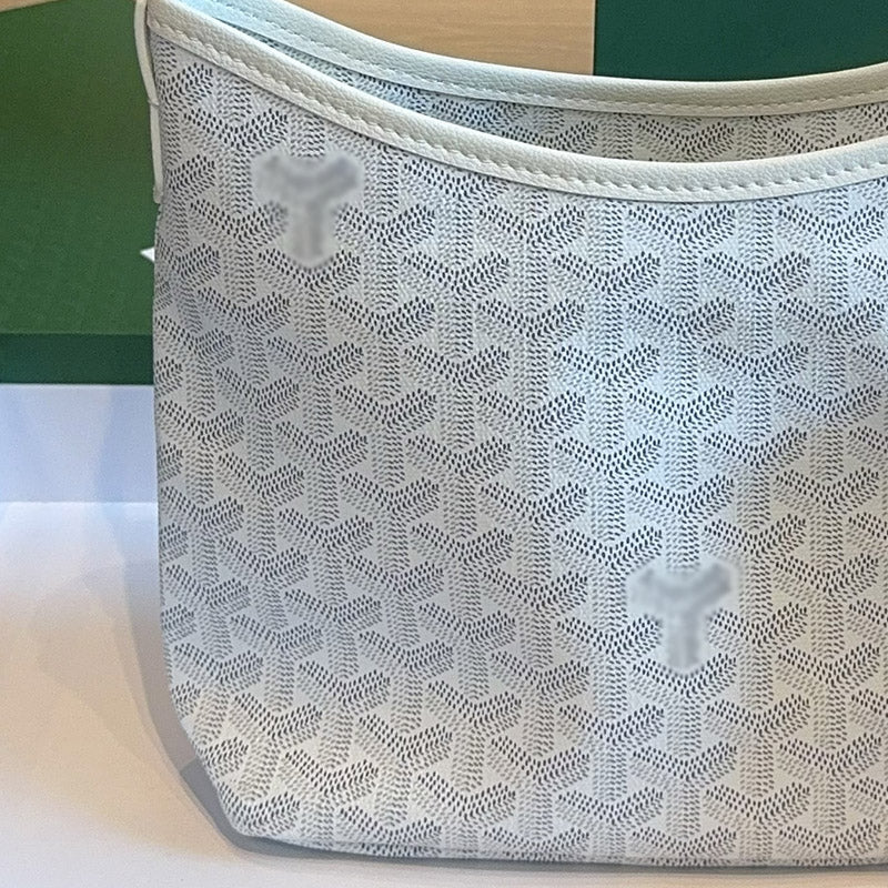 Women’s Canvas Leather Trim Mini Hobo Bag
