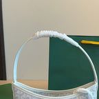 Women’s Canvas Leather Trim Mini Hobo Bag